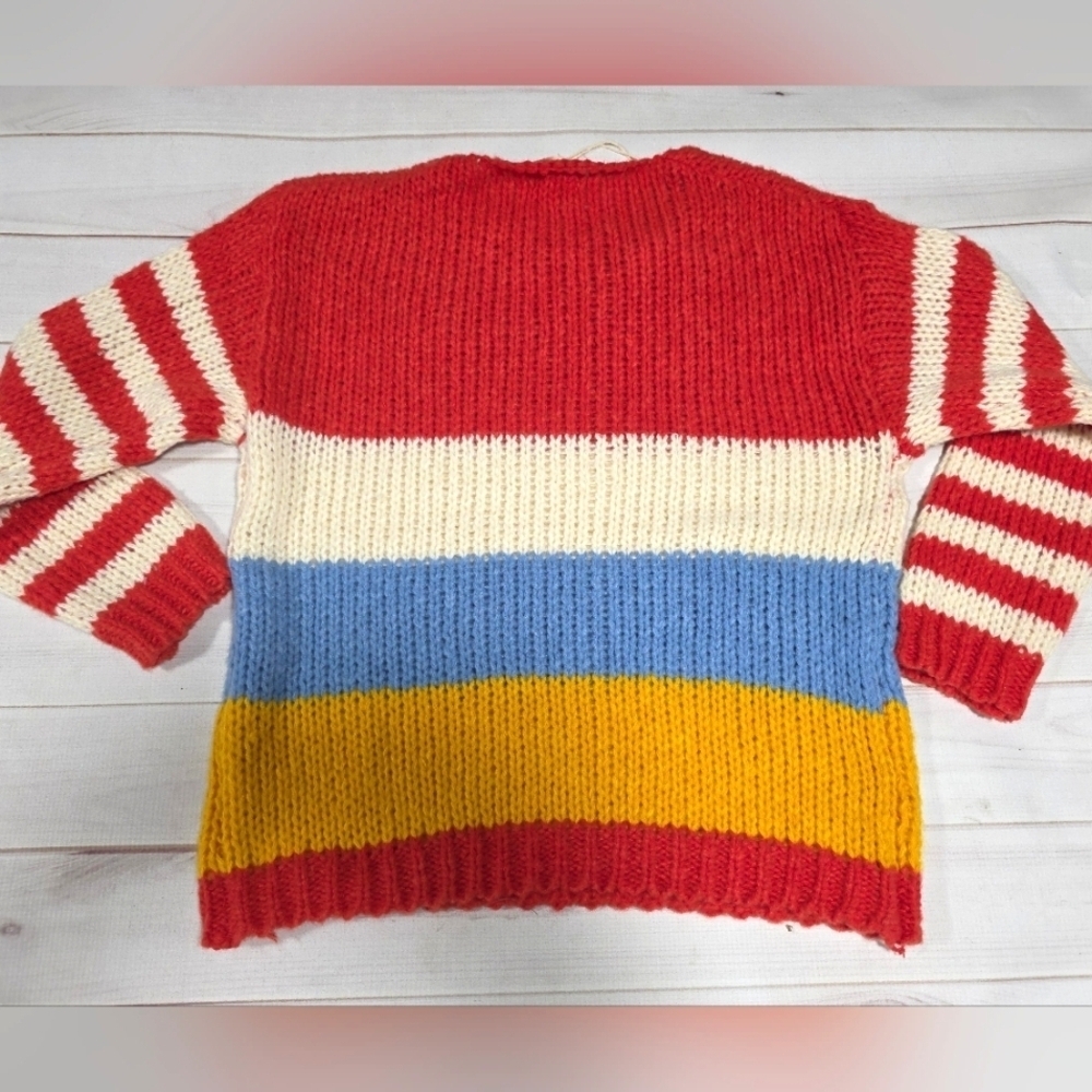 BIBI Women's Color Block Striped Sweater Small - New With Tags - Picture 3 of 7